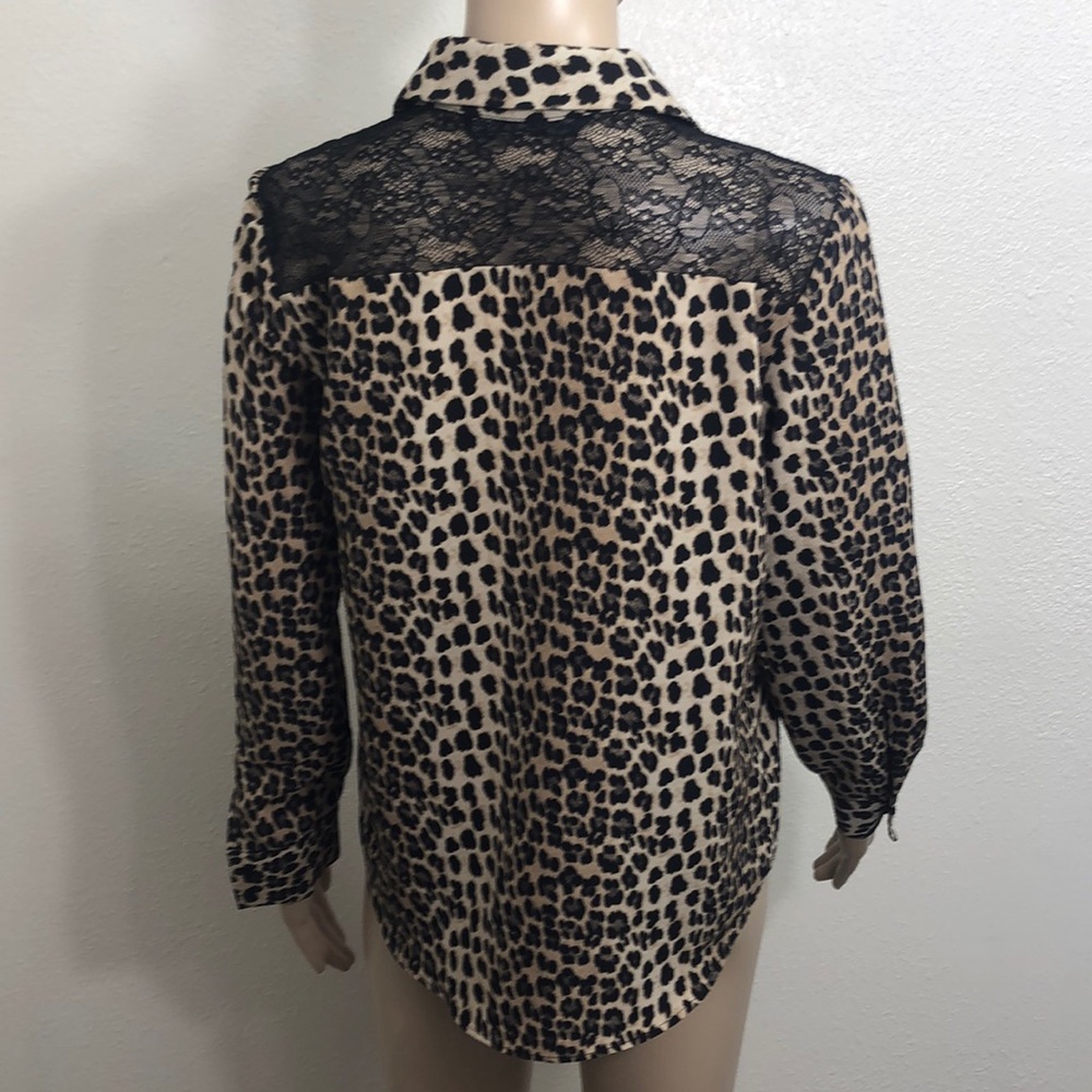 Zara Basic Collection Cheetah Print Top - Picture 3 of 9